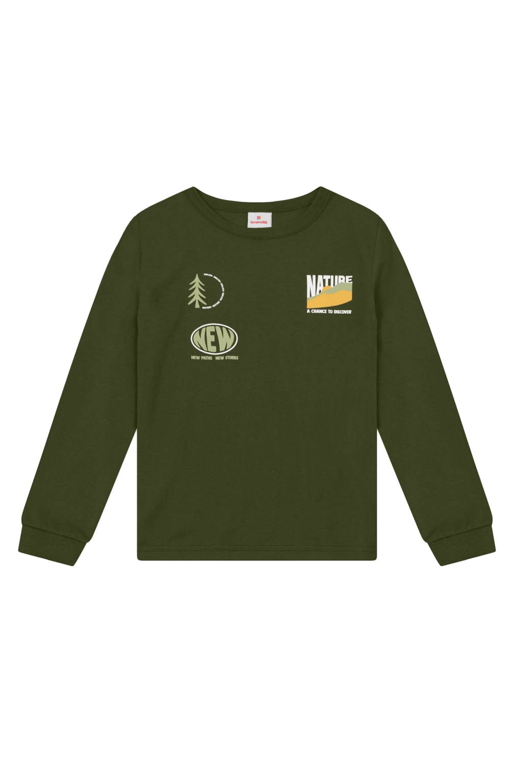 Camiseta infantil menino em malha Brandili