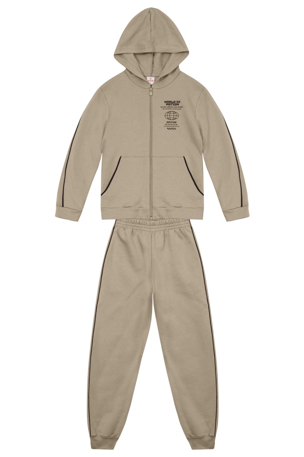 Conjunto infantil menino em moletom sport Brandili