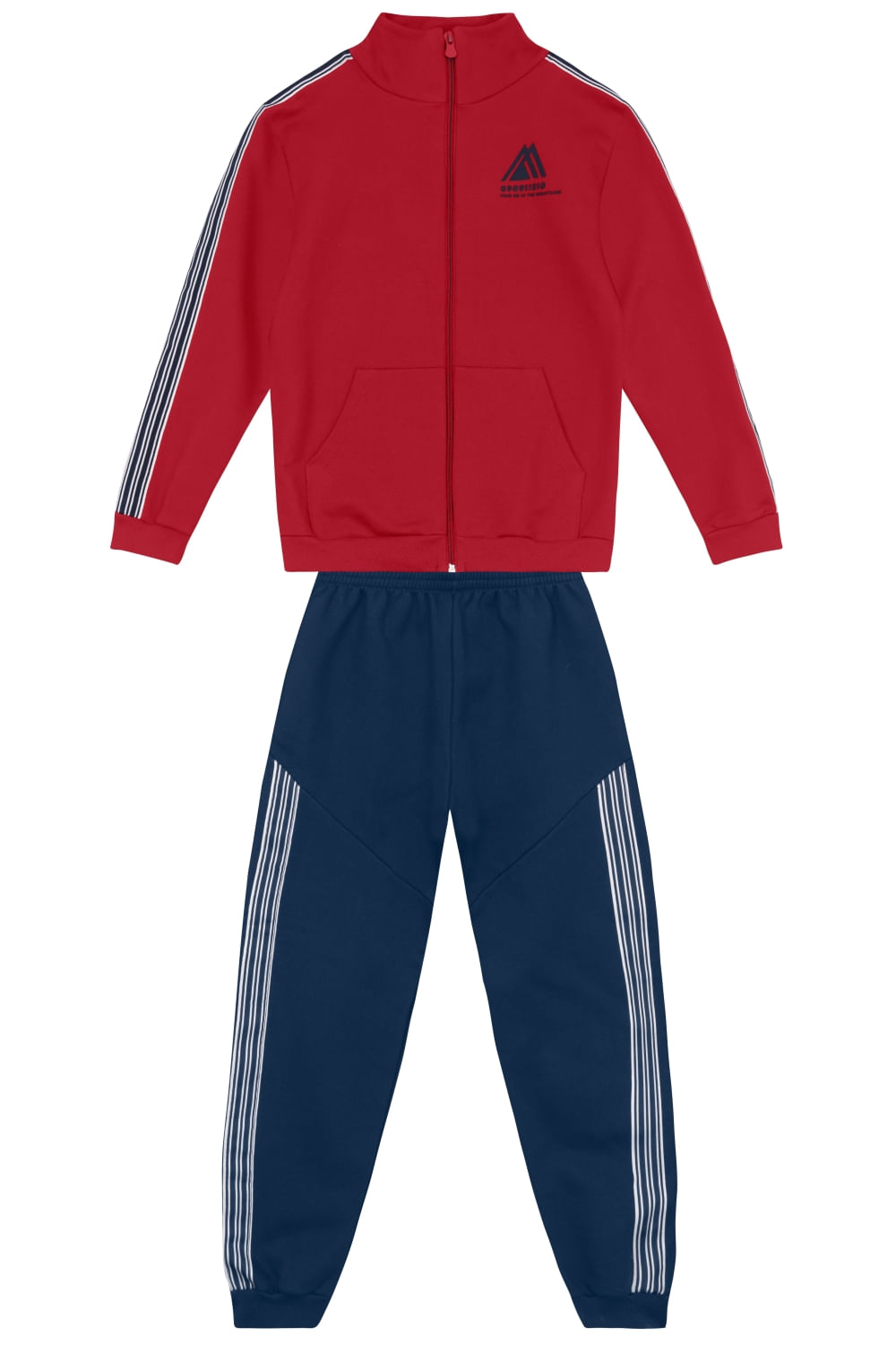 Conjunto infantil menino em moletom Brandili