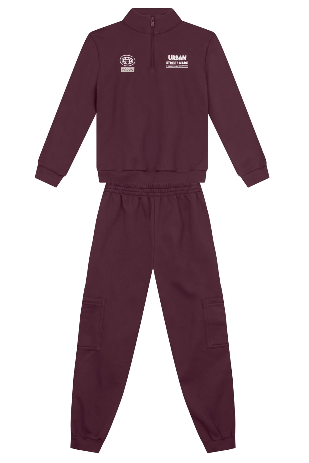 Conjunto infantil menino em moletom Brandili