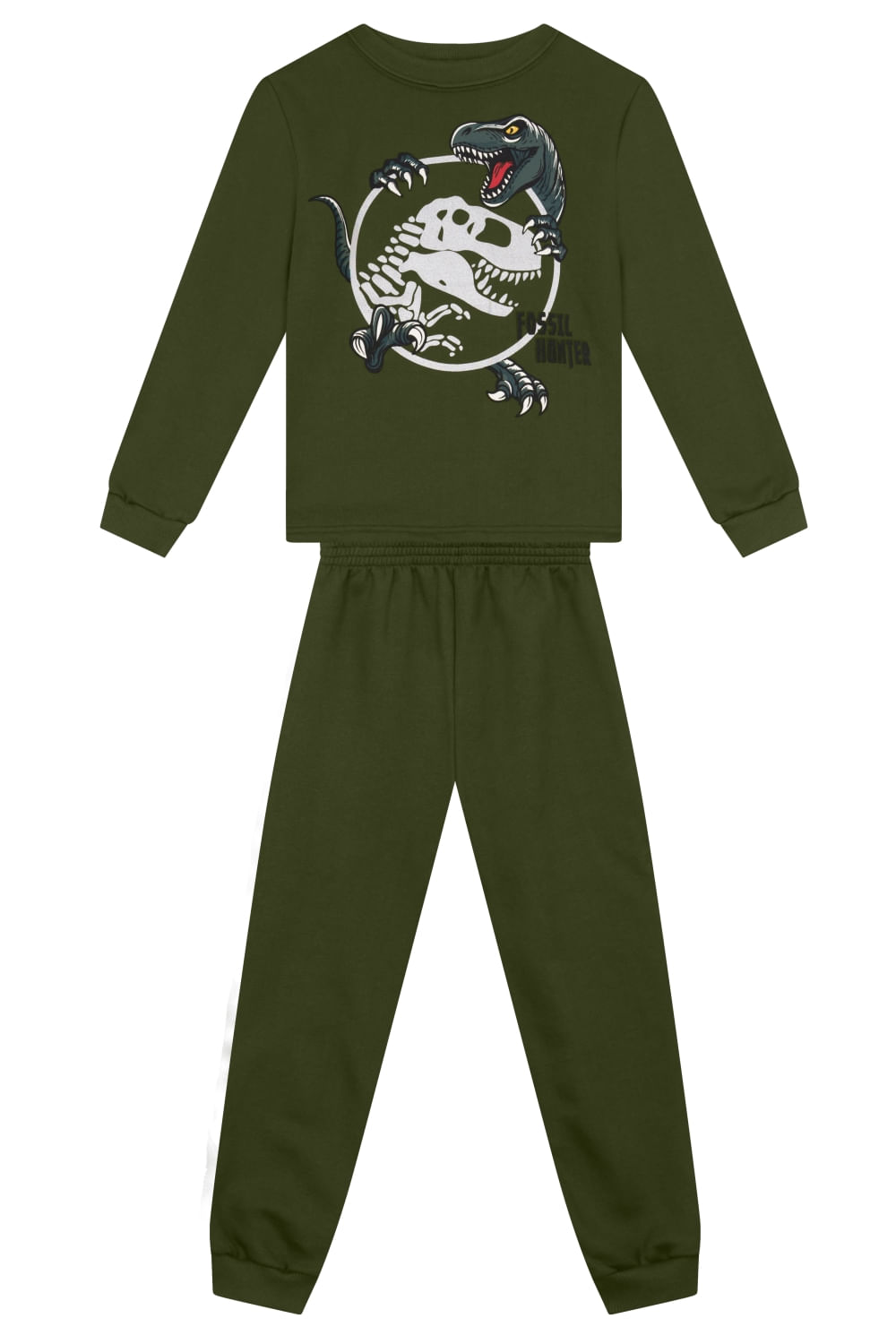 Conjunto infantil menino de dinossauro Brandili