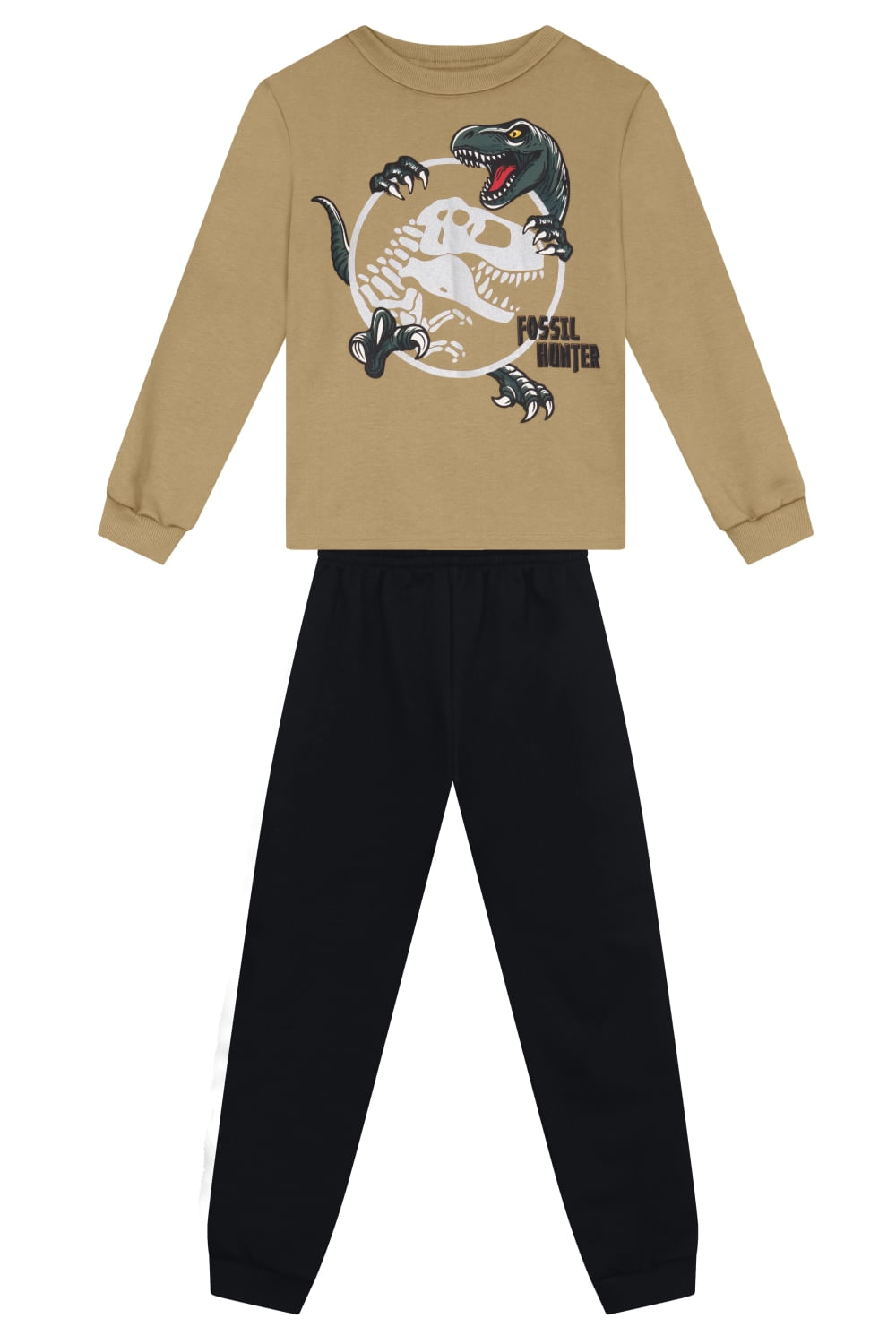 Conjunto infantil menino de dinossauro Brandili