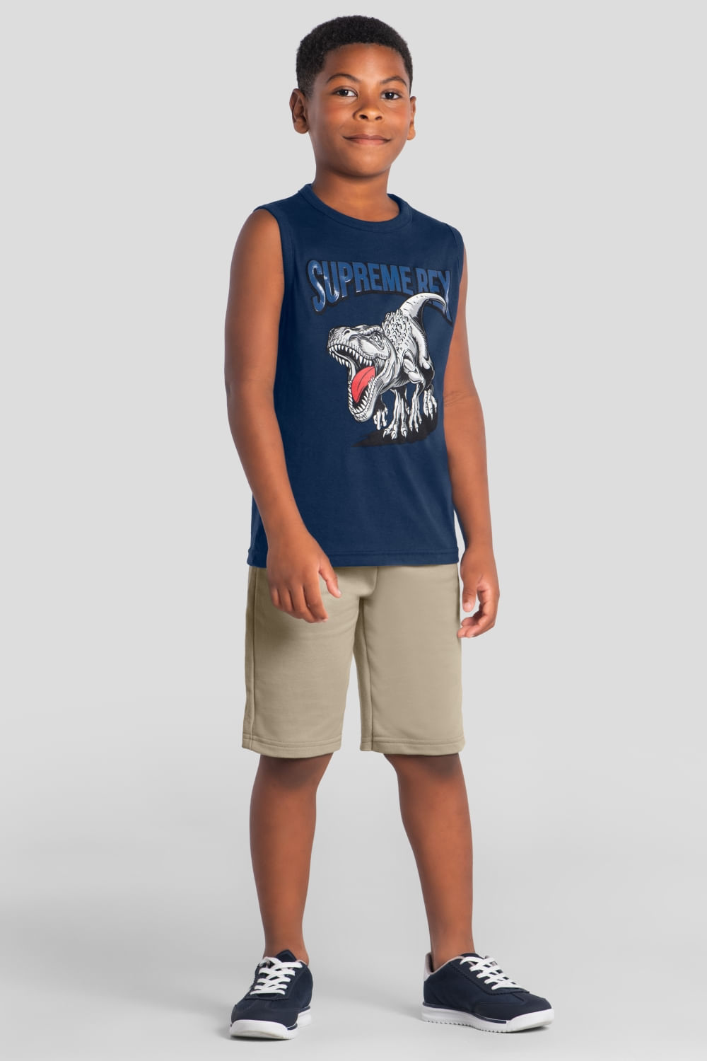Conjunto infantil menino de dinossauro Brandili