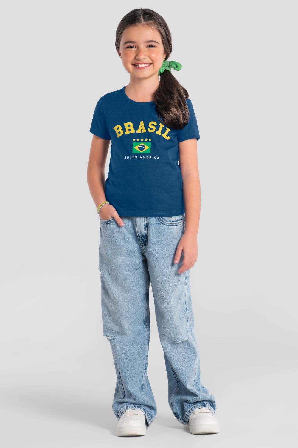 Blusa infantil menina copa Brandili