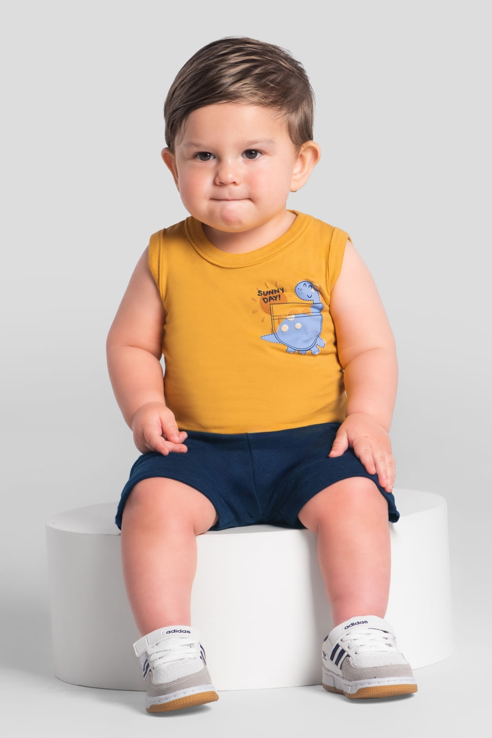 Conjunto bebê menino de dinossauro Brandili Baby