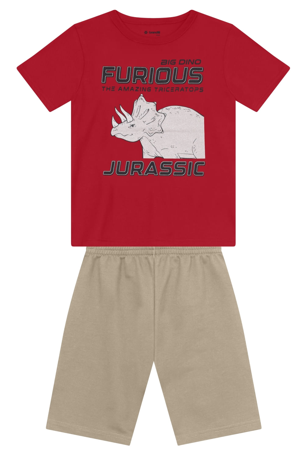 Conjunto infantil menino de dinossauro Brandili