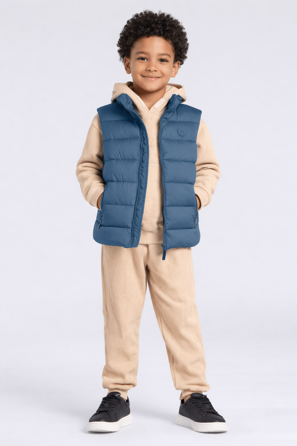 Colete Puffer infantil menino Mundi