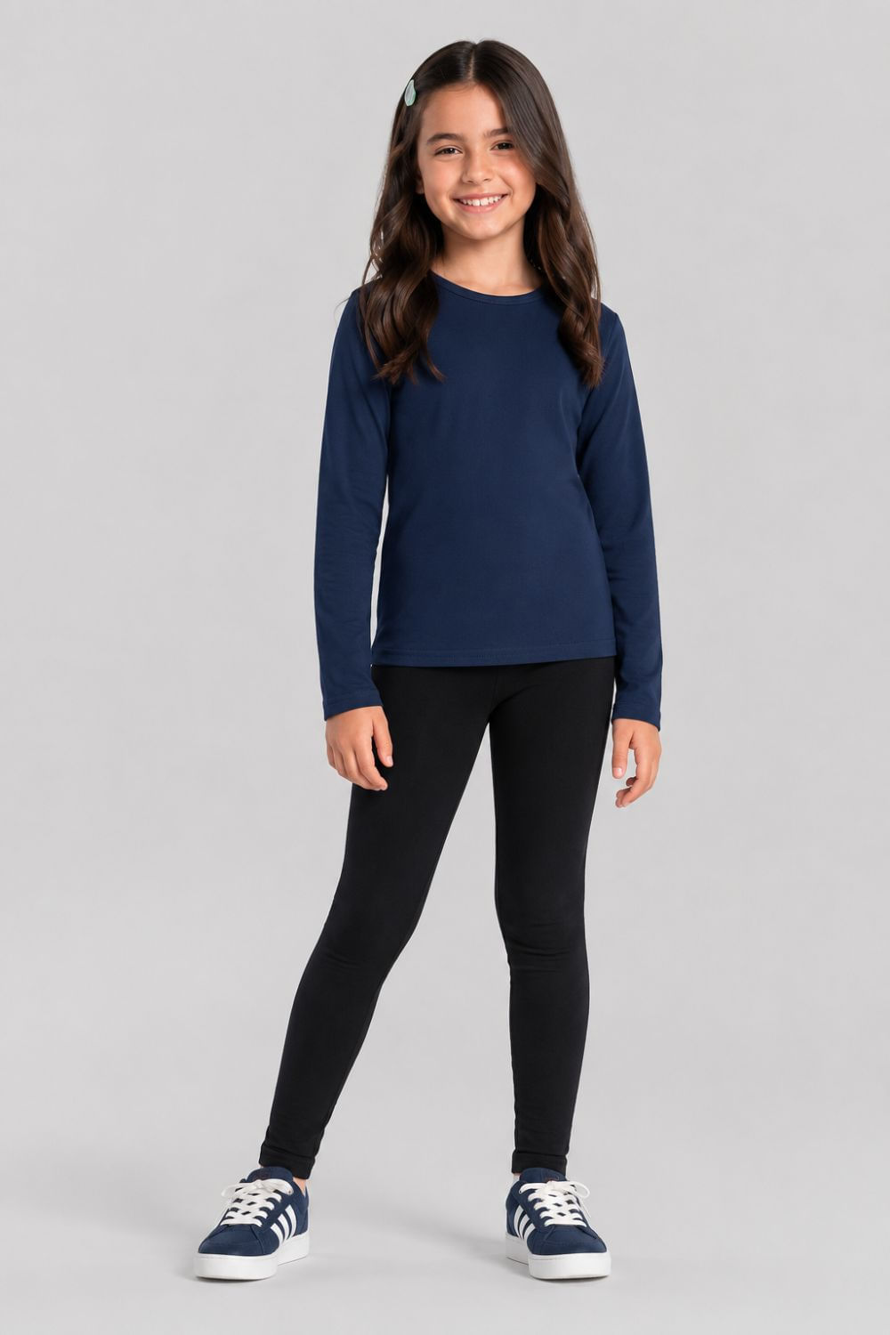 Camiseta infantil unissex térmica leve Brandili
